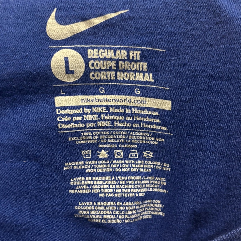 Nike Blue Regular Fit T-Shirt - Picture 3 of 4